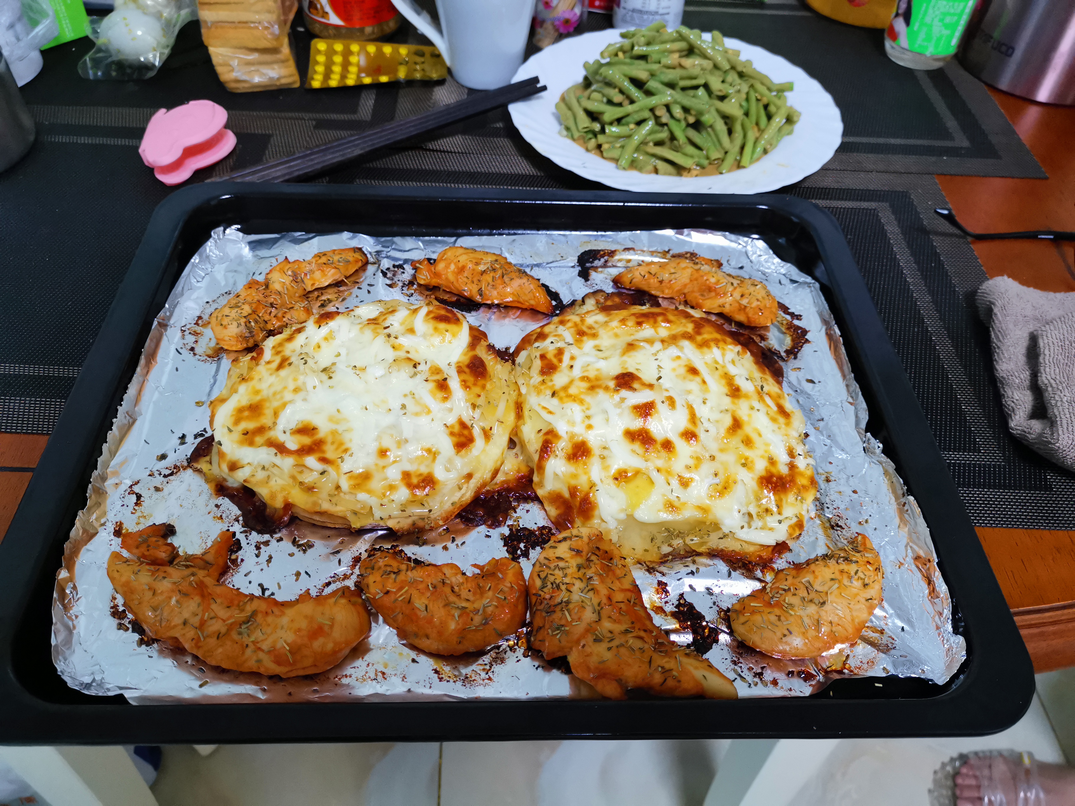 [求助] 烤箱烤鸡肉肠怎么好吃