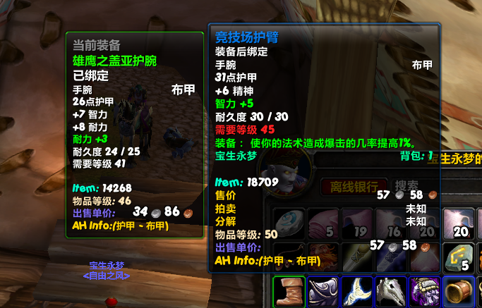 求助怀旧服加一爆的竞技场护臂好用吗