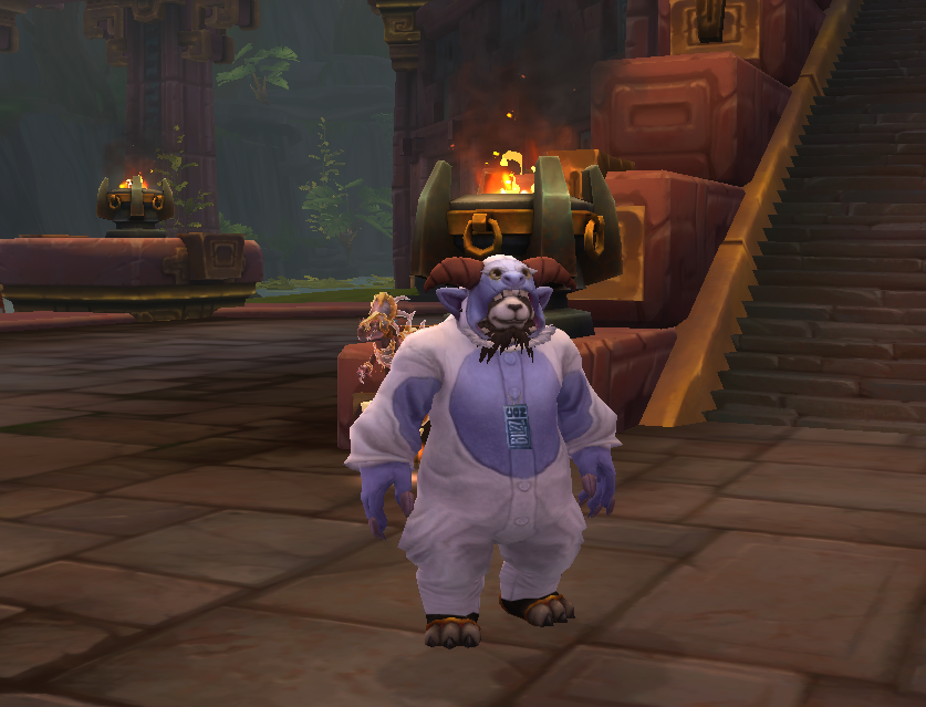 幻化作为熊猫人幻化救星的睡衣就没有人发一下效果图吗