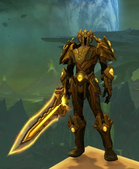 板甲部落战士求一套金色幻化