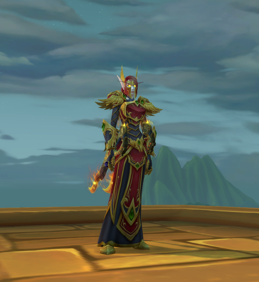 虚空精灵转血精灵拿传承套外观