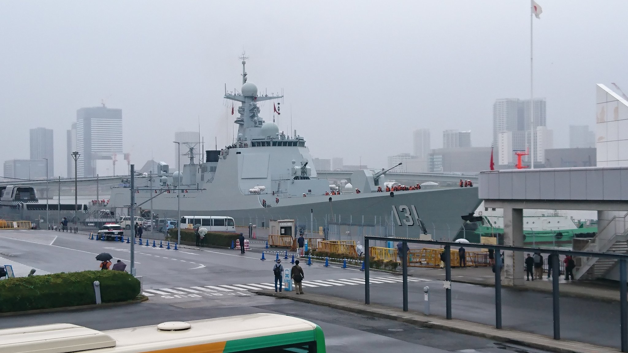 [其他][舰colle]ddg-131太原舰参加令和元年观舰式[离港返程]