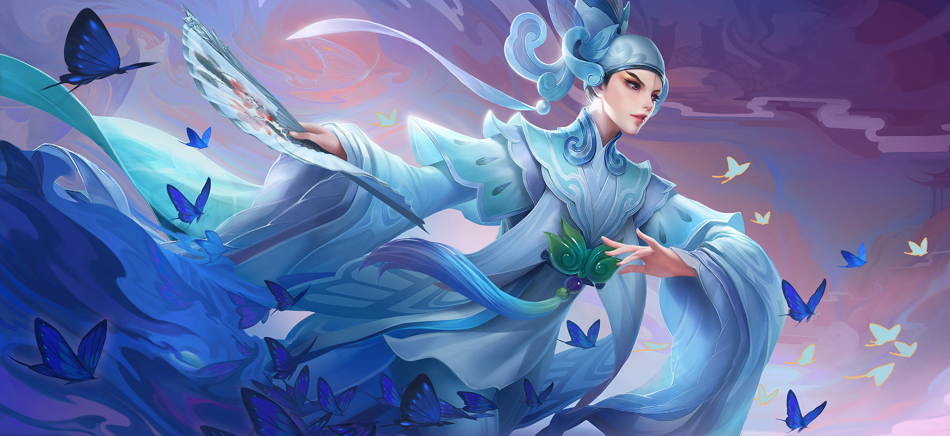 上官婉儿四周年限定梁祝gif图