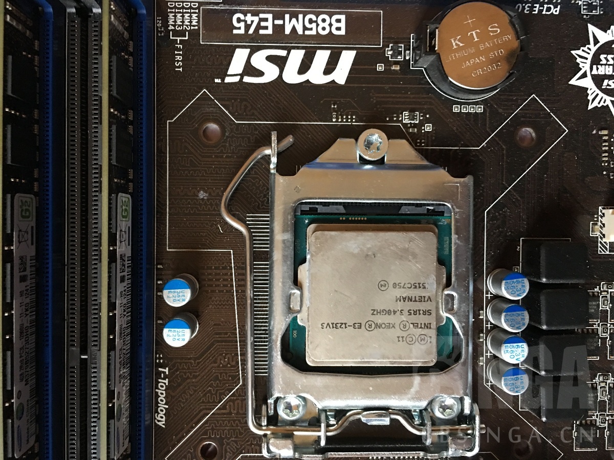 电脑硬件电脑硬件e31231v3微星b85me45三星4g2小黄条8g2