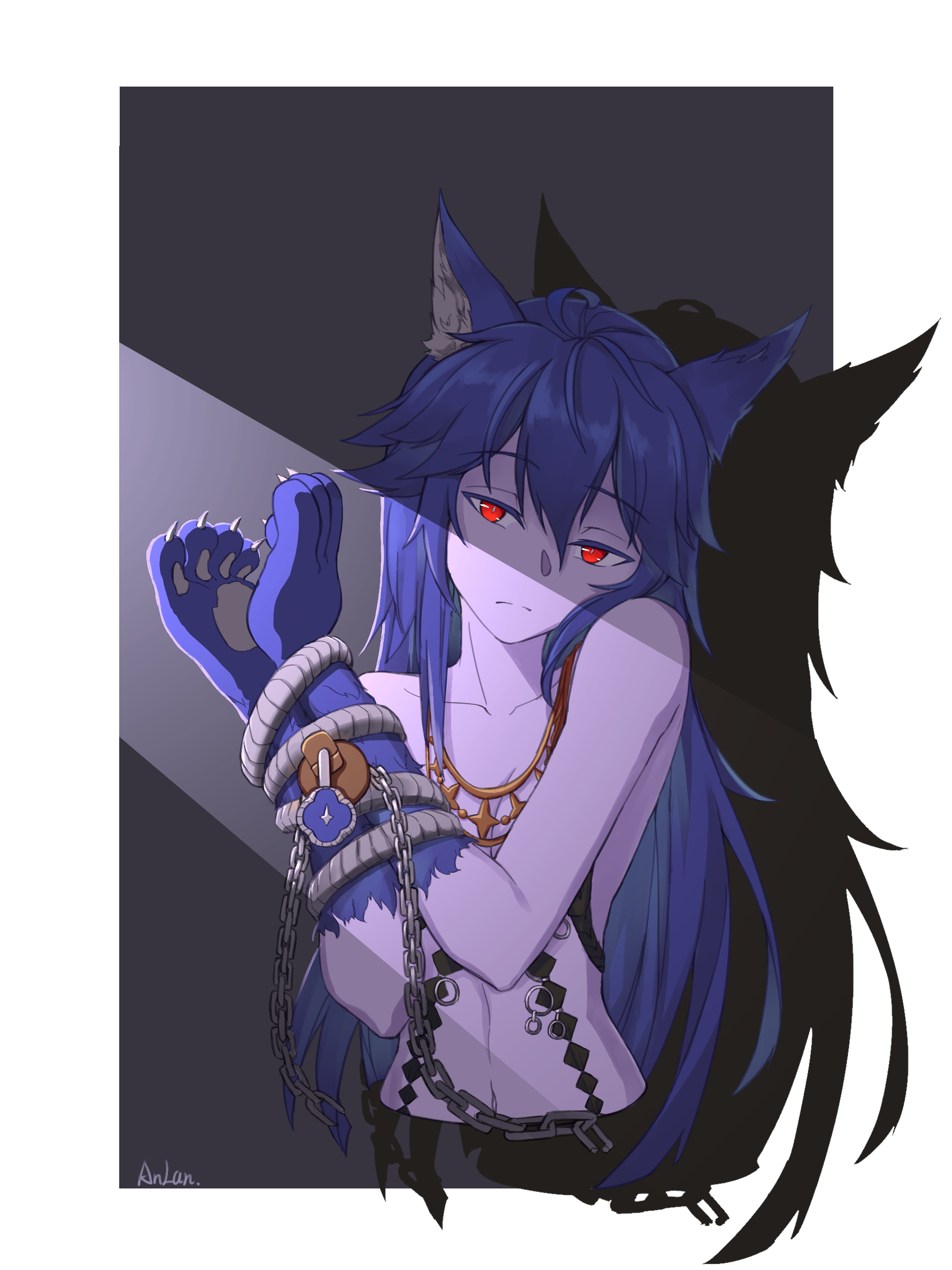 [周边线下] 画了个芬里尔 nga玩家社区