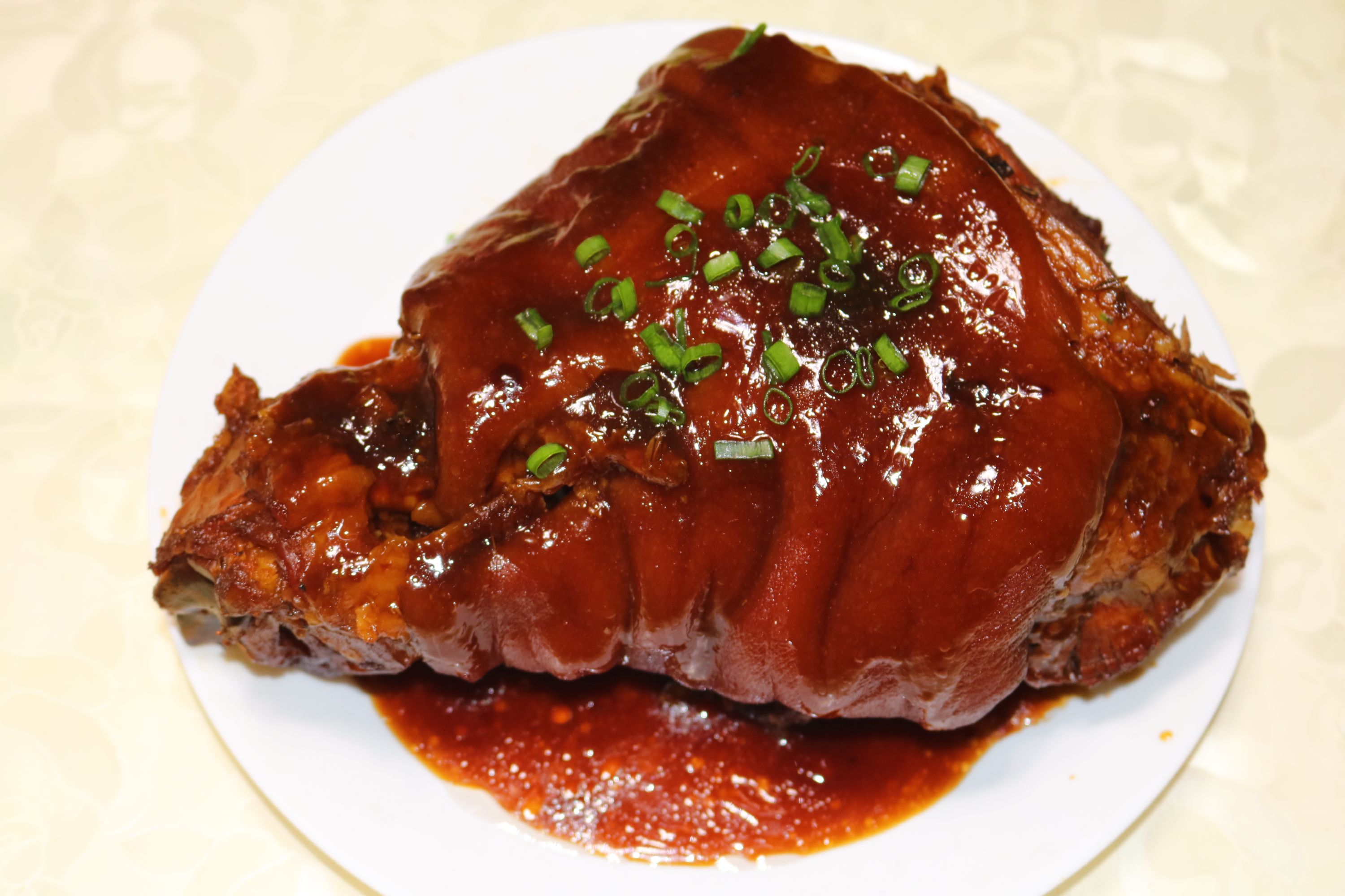 最近做的饭菜虎皮趴肘红烧排骨炸蘑菇以及其他