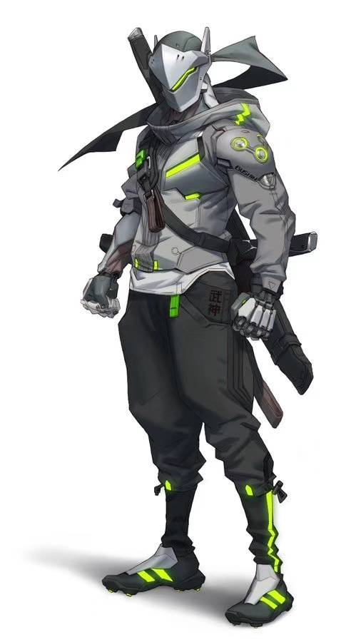 [分享]守望2 cg里万众期待的源氏卫衣它来了