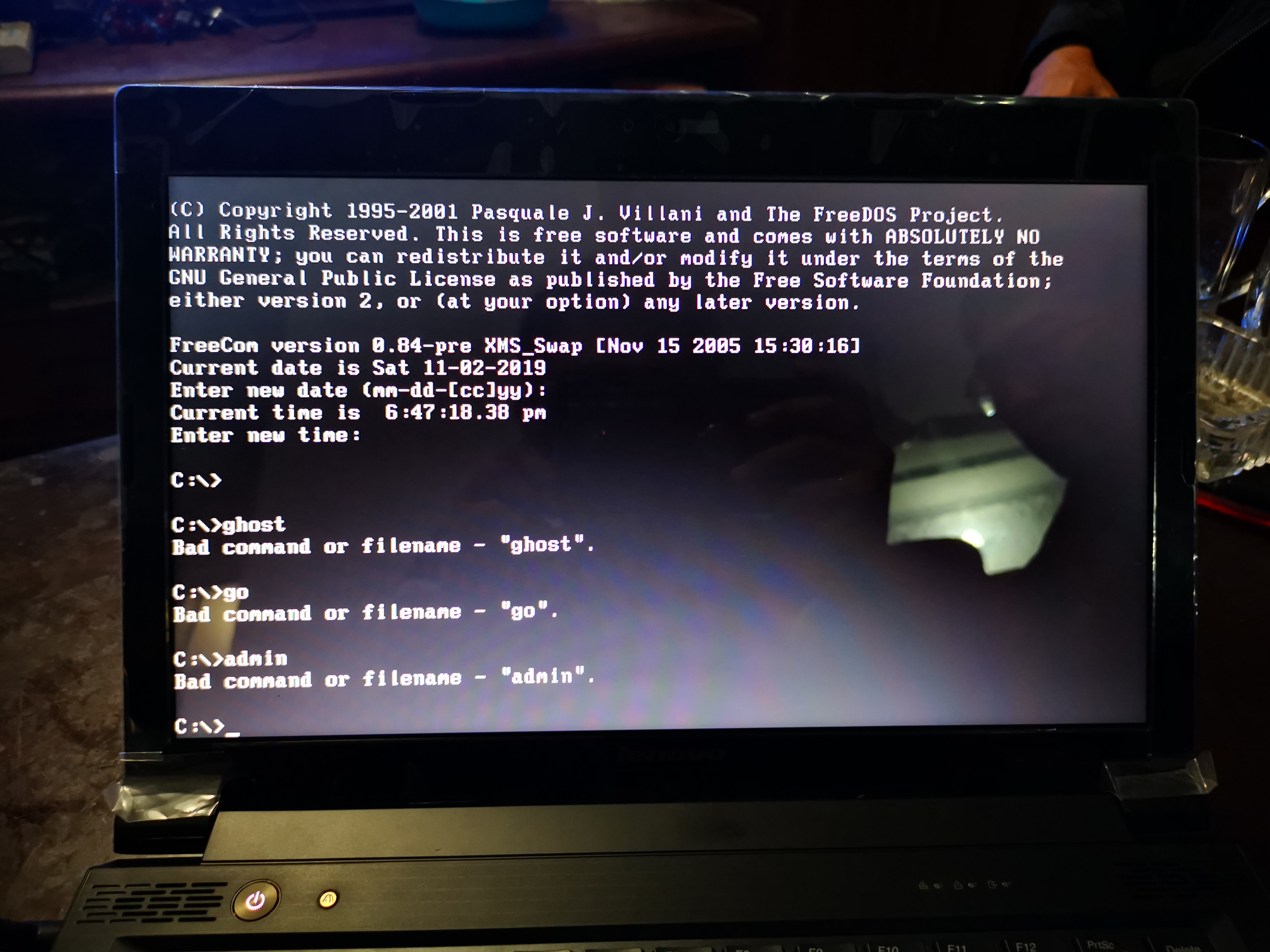 [软件求助][硬件求助]笔记本开机出现dos界面是什么鬼?