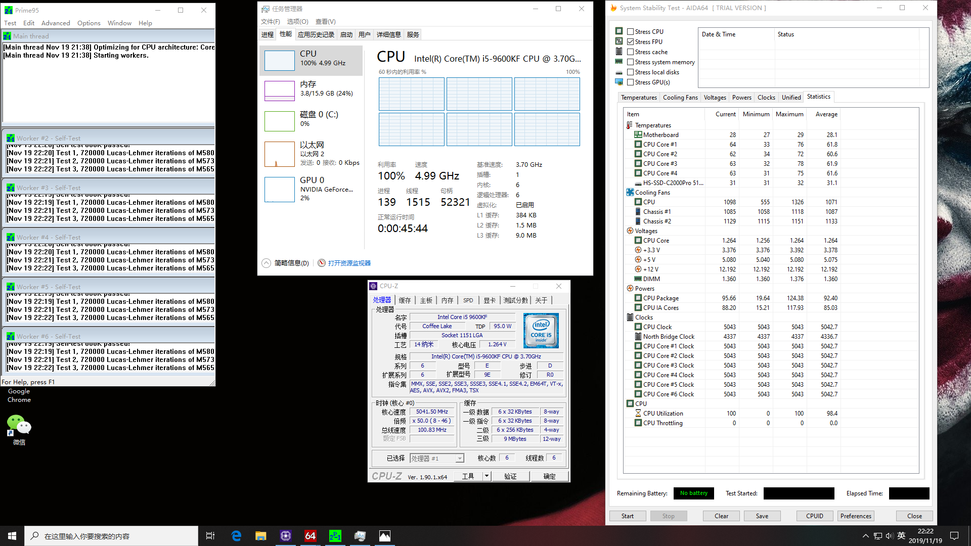 新人求问9600kf这样算是过p95了吧这体质是算好的吗