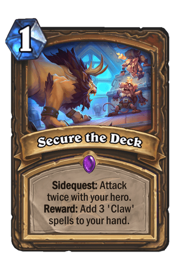 奖励:将三张 "爪击" 法术牌置入你的手牌.