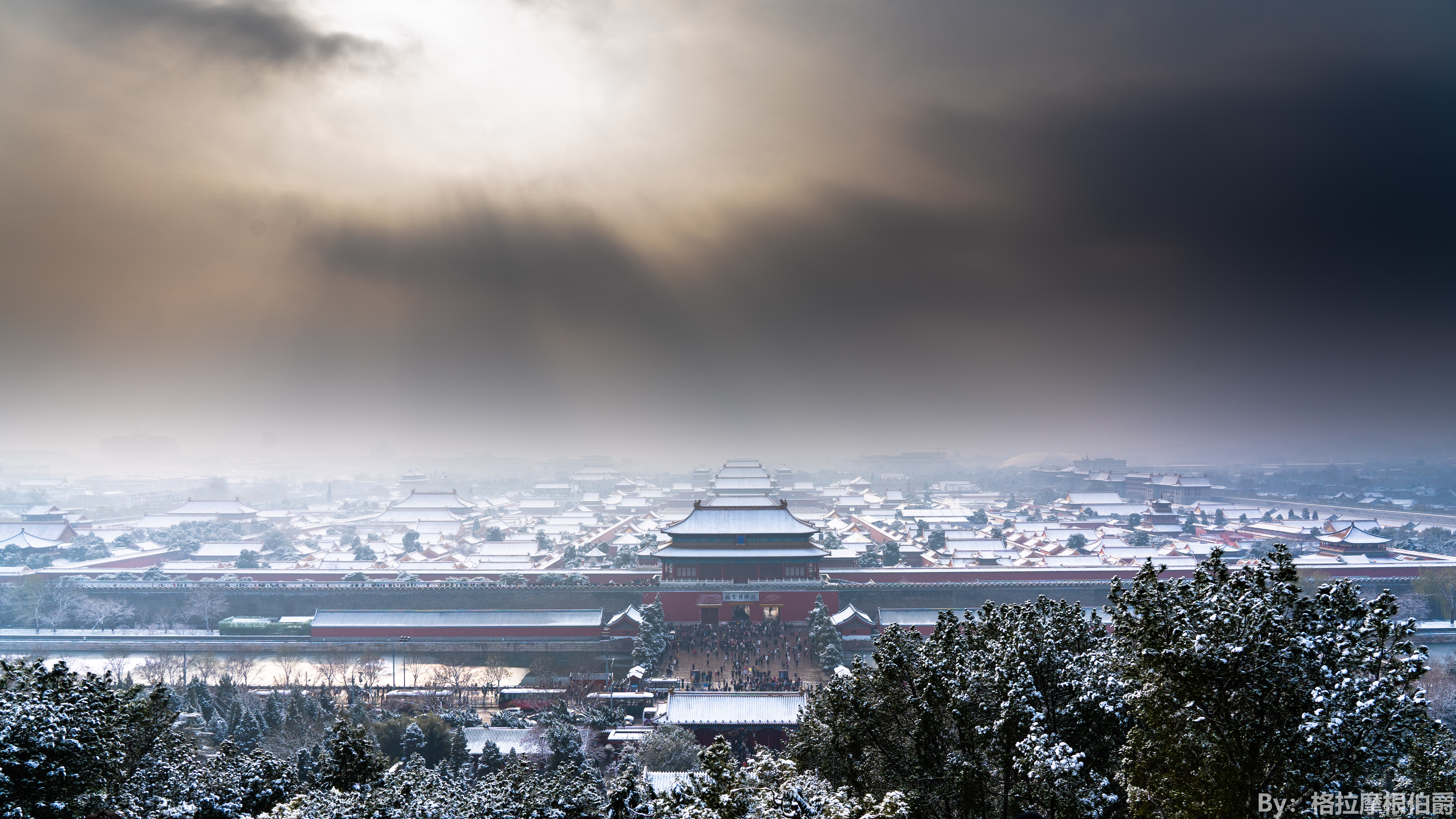 高清故宫雪景壁纸图片