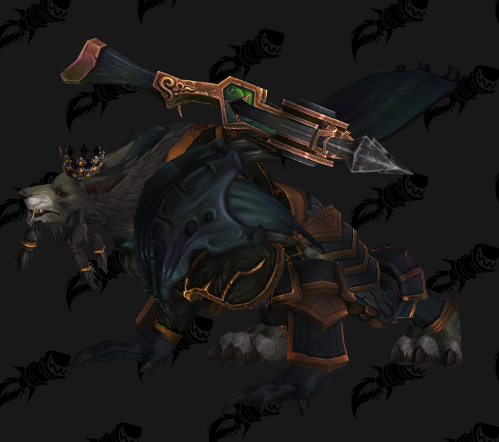 [只爱幻化33]狼人猎人(并不是)幻化,黑色披风十字弓连