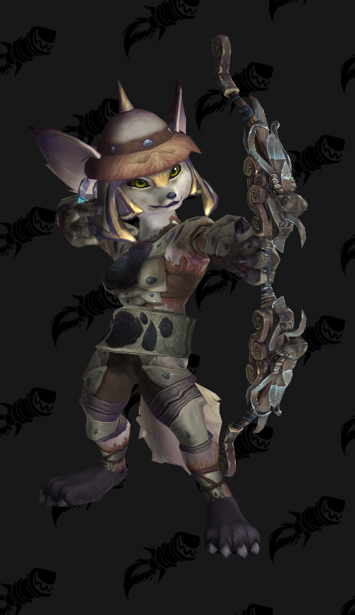 只爱幻化36男狐人萨满女狐人猎人幻化实力派帅气光武可爱风毛绒蒙古帽