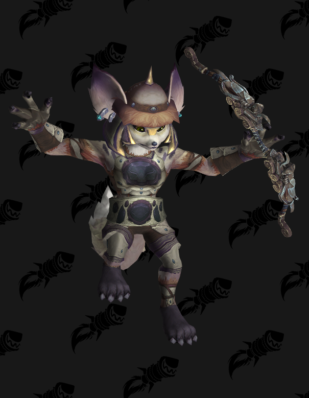 只爱幻化36男狐人萨满女狐人猎人幻化实力派帅气光武可爱风毛绒蒙古帽