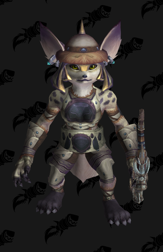 只爱幻化36男狐人萨满女狐人猎人幻化实力派帅气光武可爱风毛绒蒙古帽