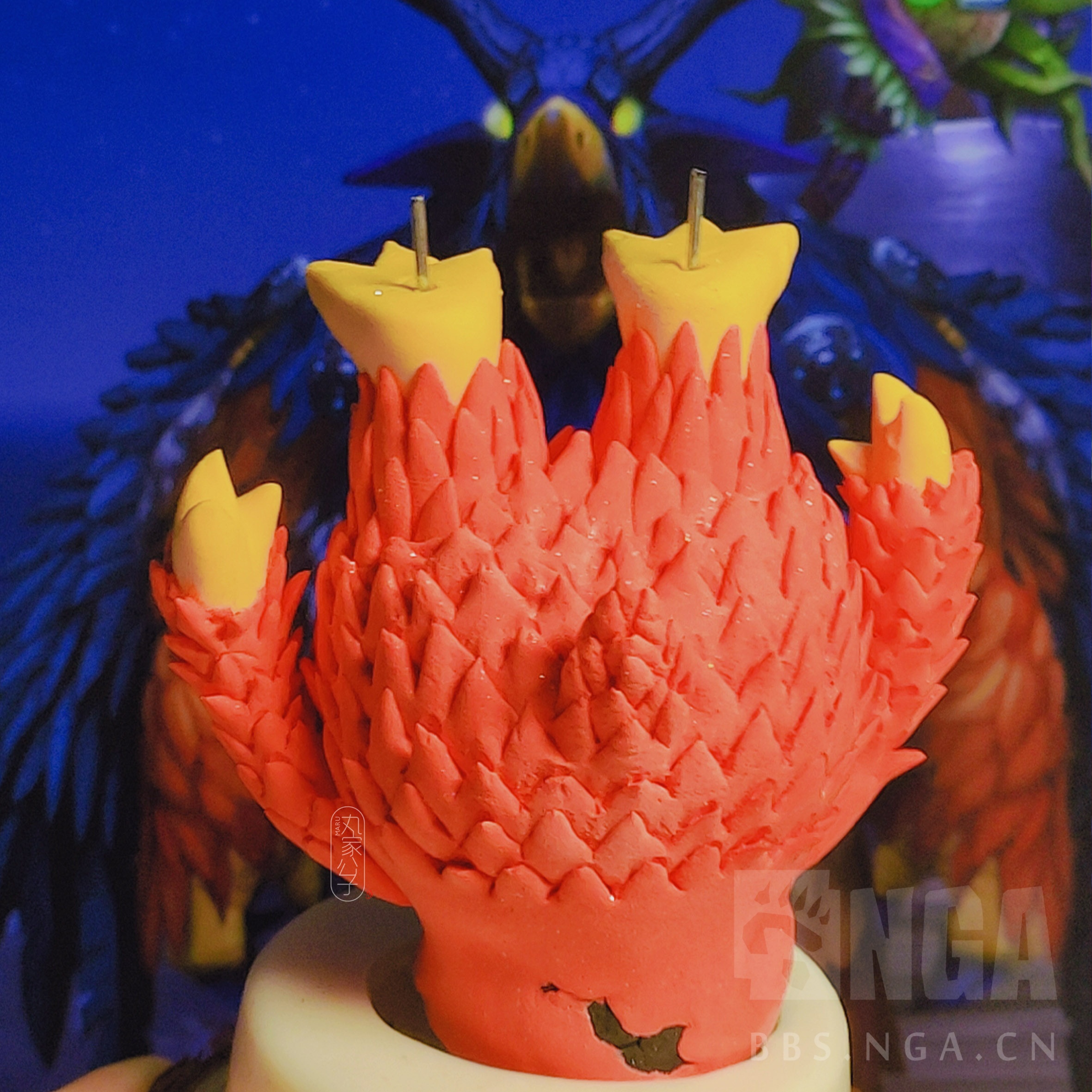 魔兽世界手工q版鹌鹑萌咕咕咕咕巨魔德鲁伊