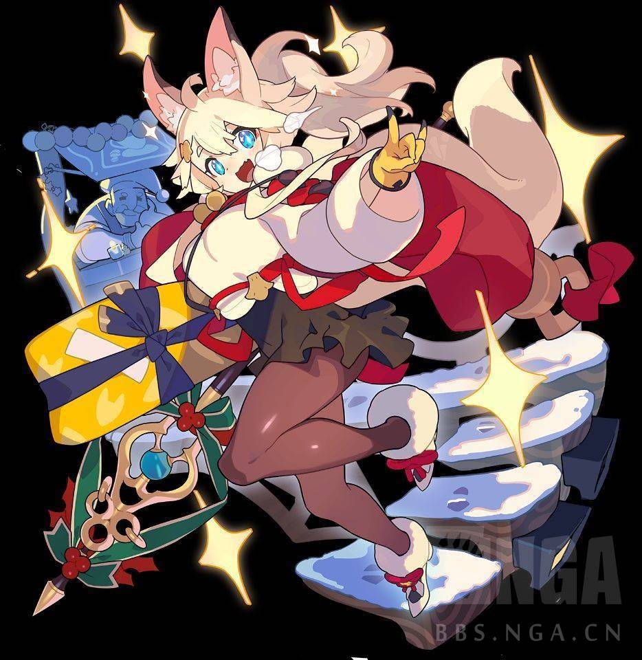 [闲聊杂谈]我发现圣诞狐狸立绘里有个奇妙的东西