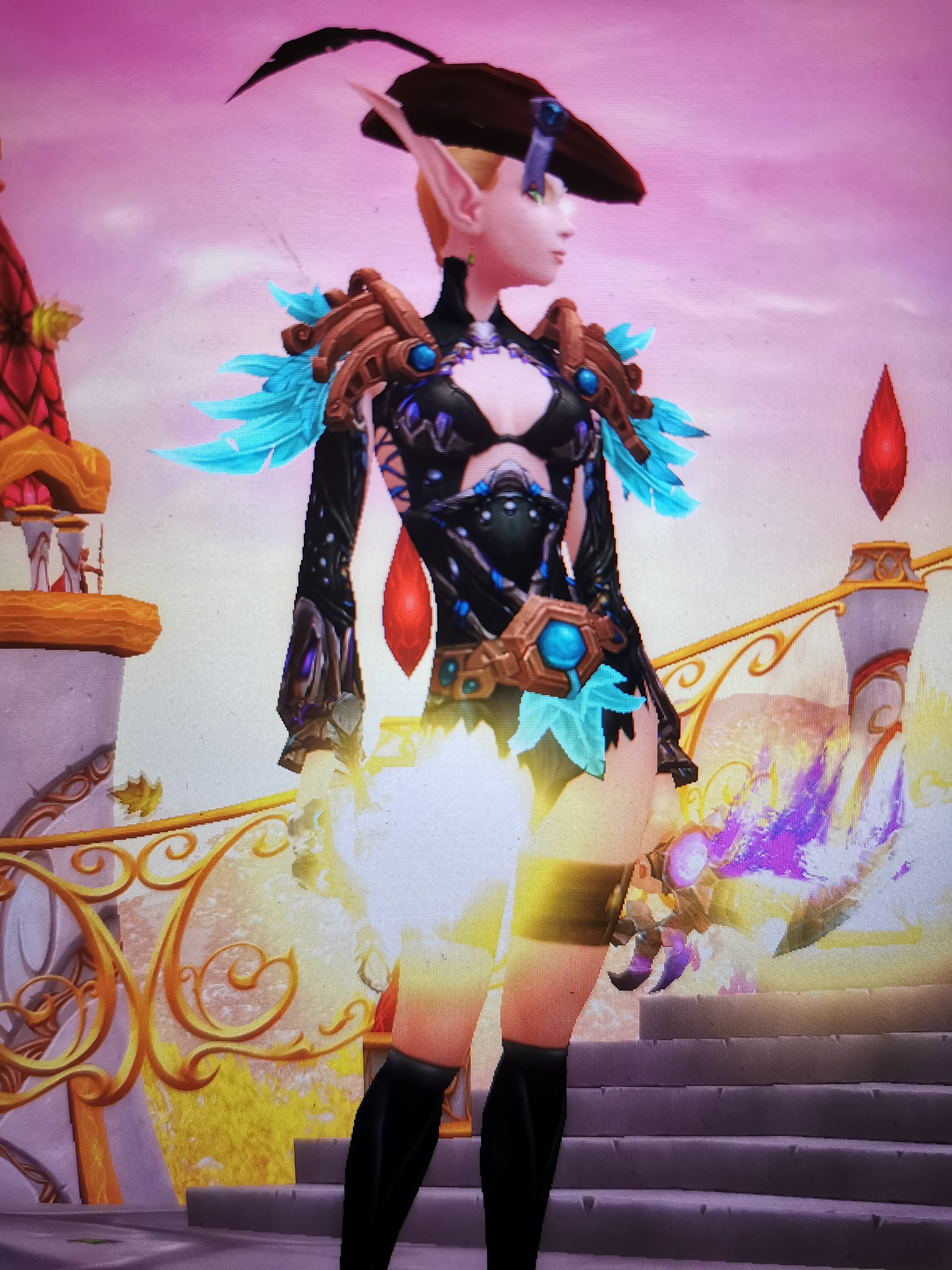 准备去怀旧服玩了,本服鬼了,顺便分享一套皮甲幻化