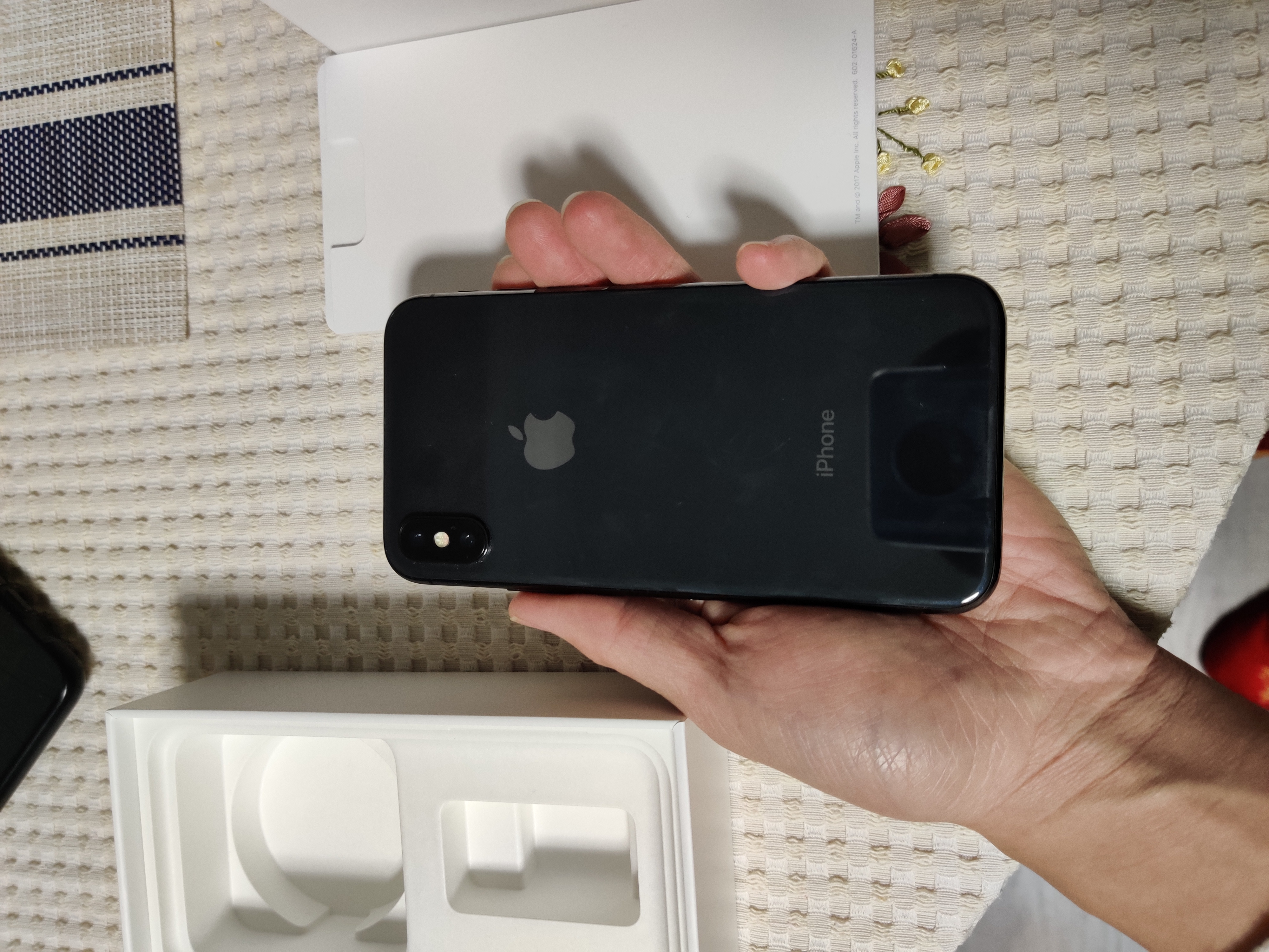 手机平板出国行iphonex黑色256g