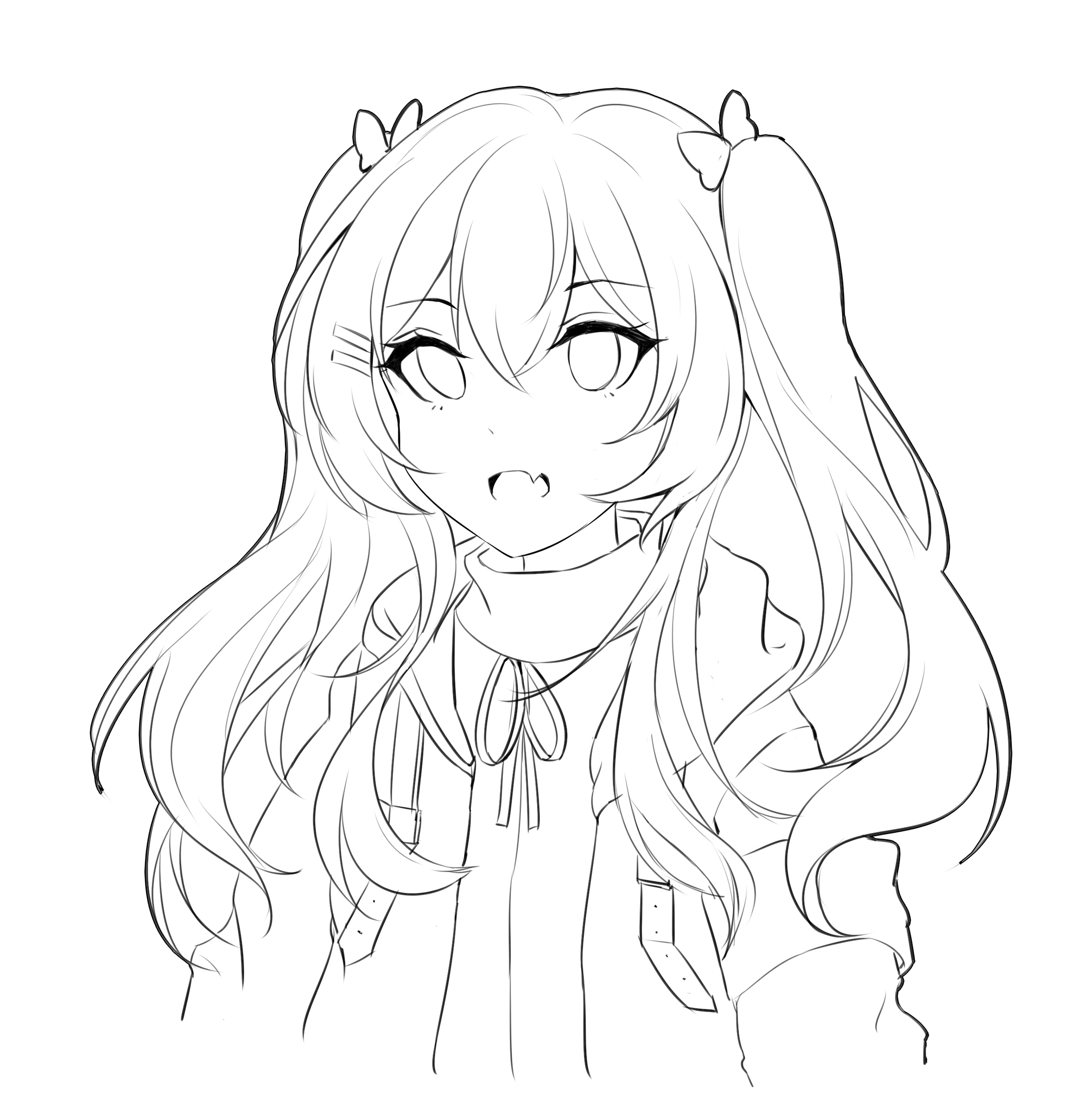 低质量摸鱼氵摸个91223更新线稿