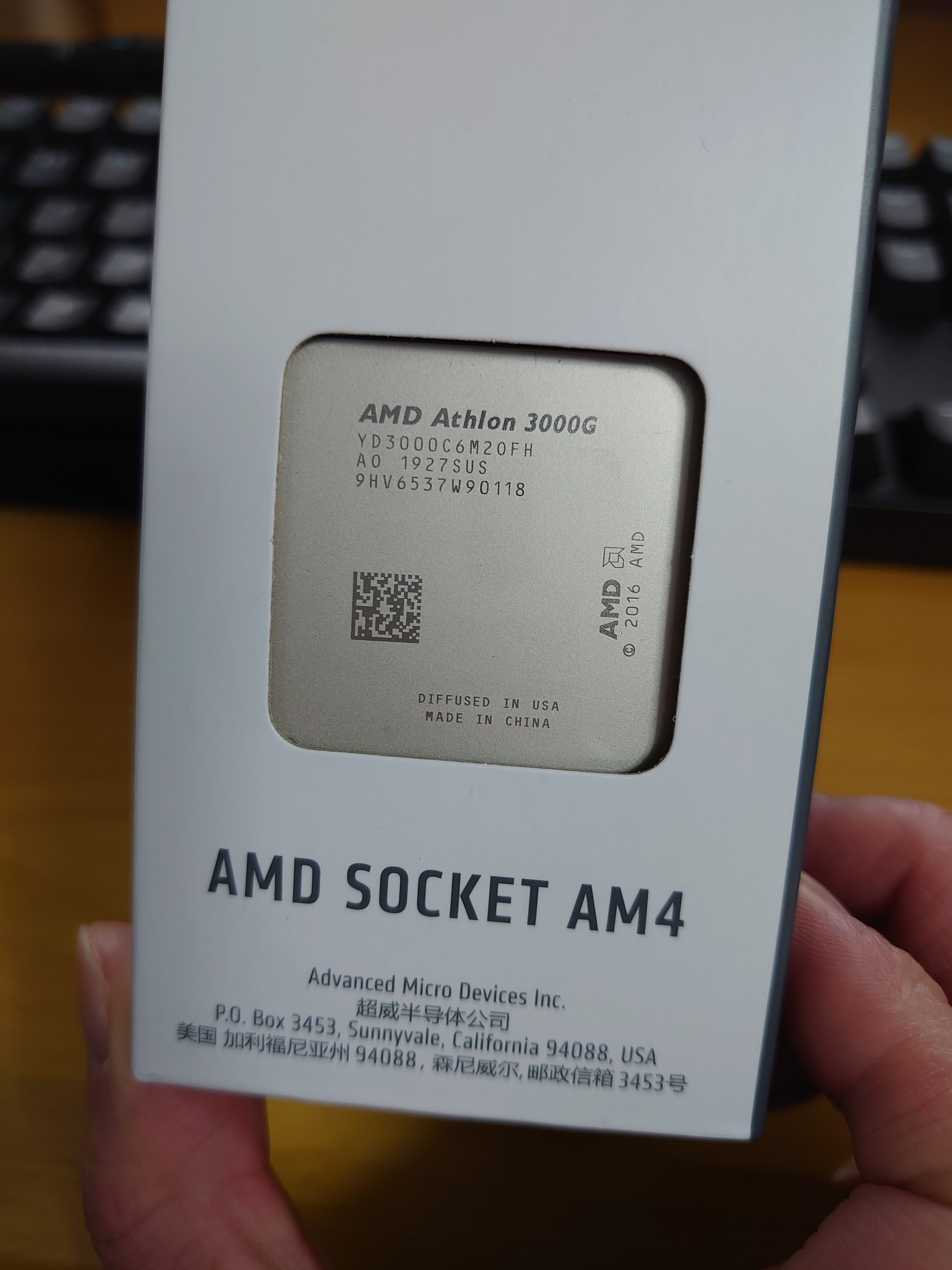 速龙3000g搭配微星b450mprom2max上机