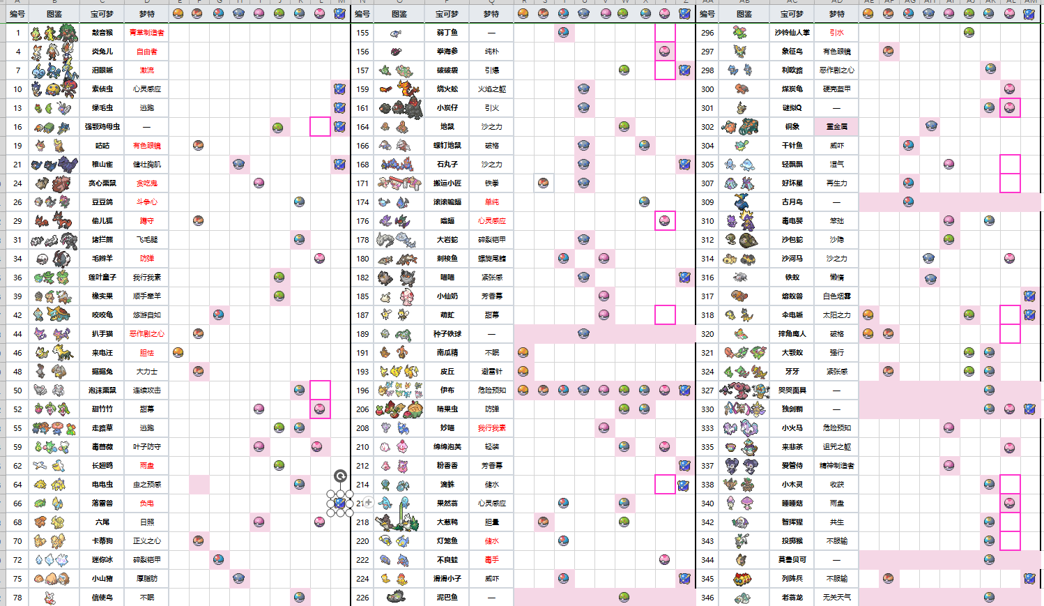 [交换]全柑果球梦特球种长期交换 .