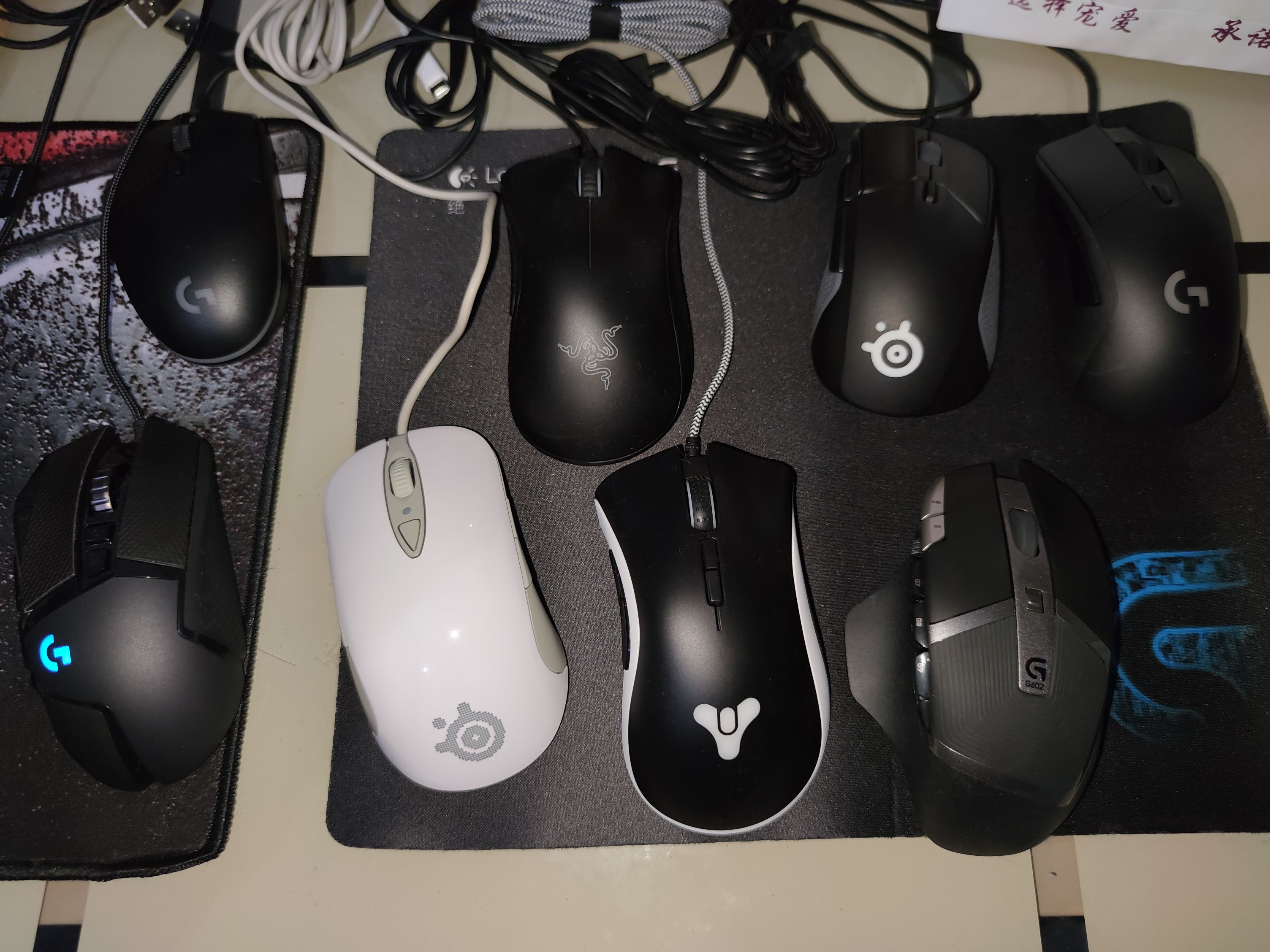 电脑外设罗技g602以及一堆鼠标2015编辑602502已出403蝰蛇标准版降价