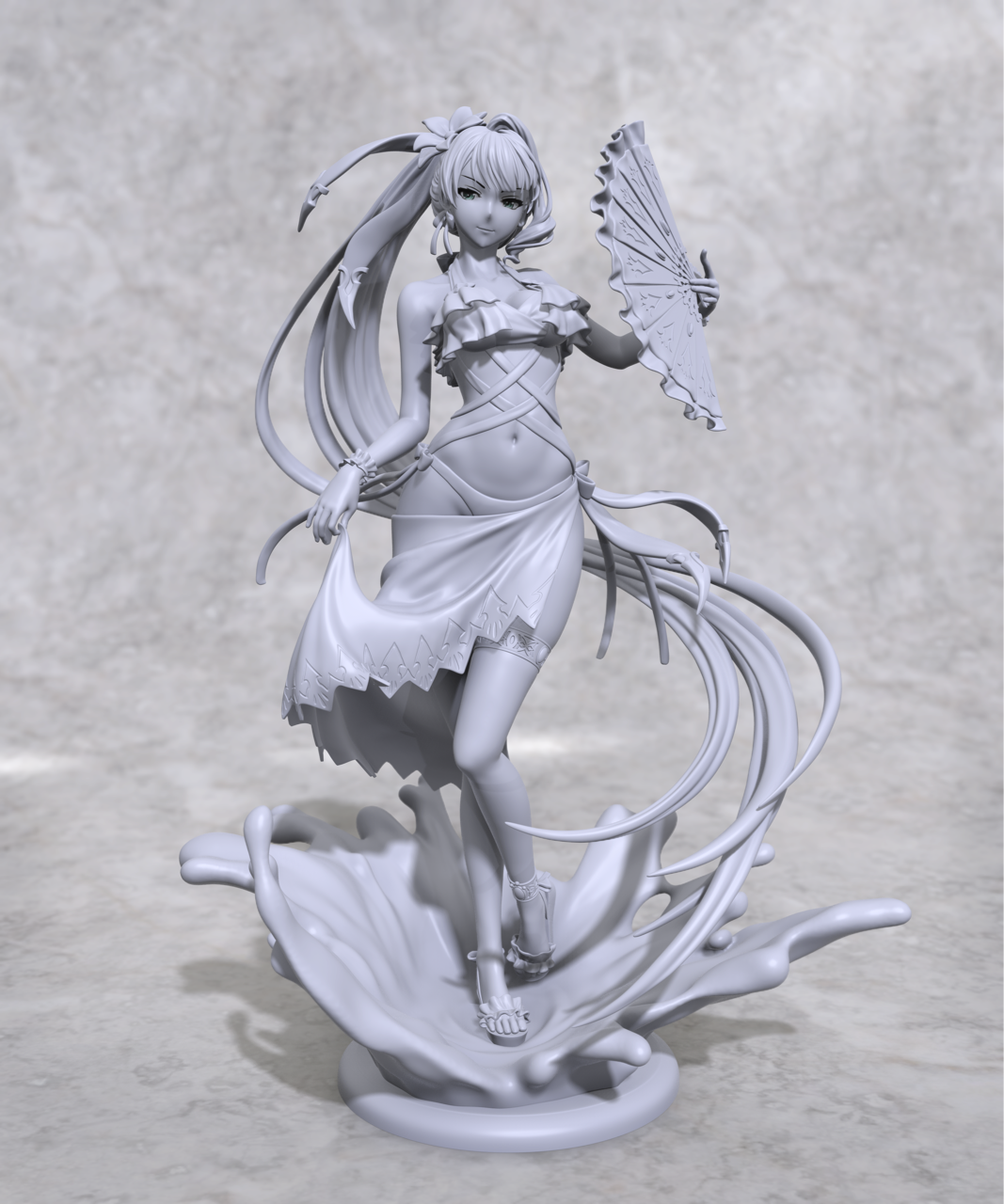 我游大佬自制水扇手办模型(新)