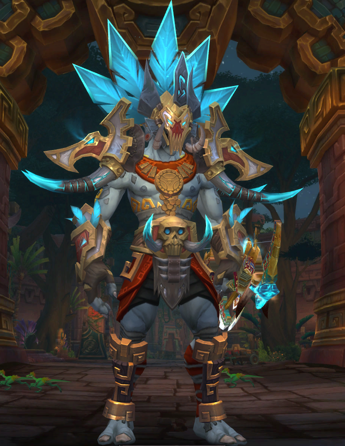 锁甲赞达拉猎人这一身终于刷齐了