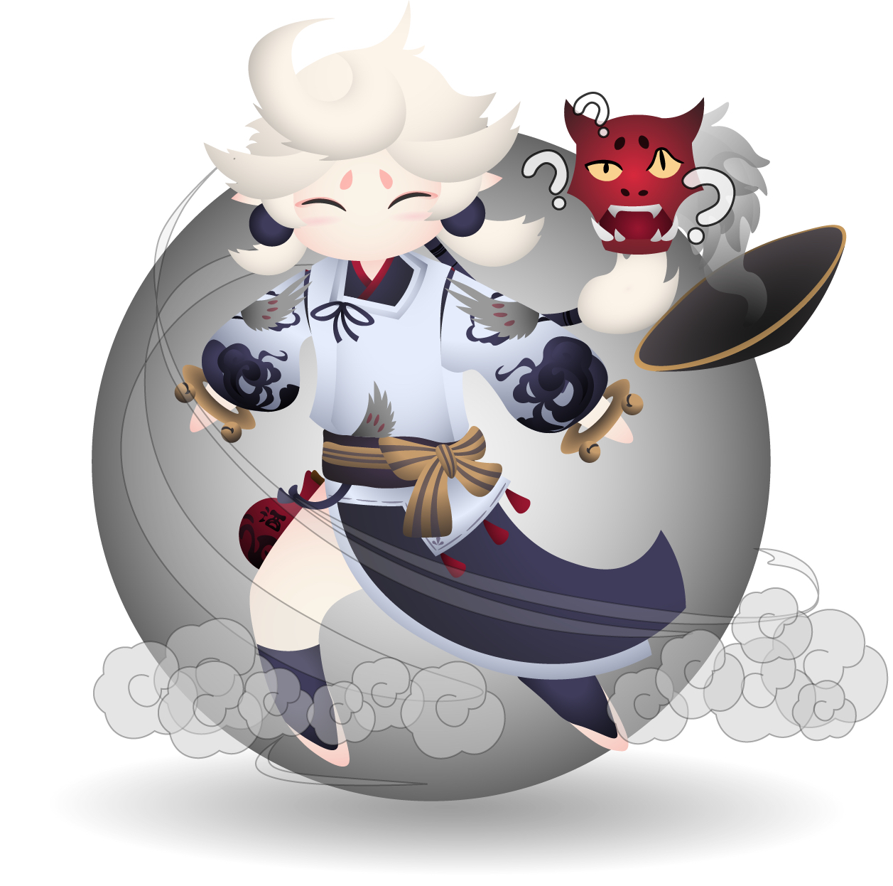 破事水摸一个成功闪避的星熊童子贴了个gif