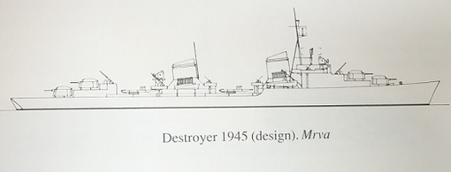 1945型驱逐舰,在z52的基础上再加一座炮塔,可能是z-53