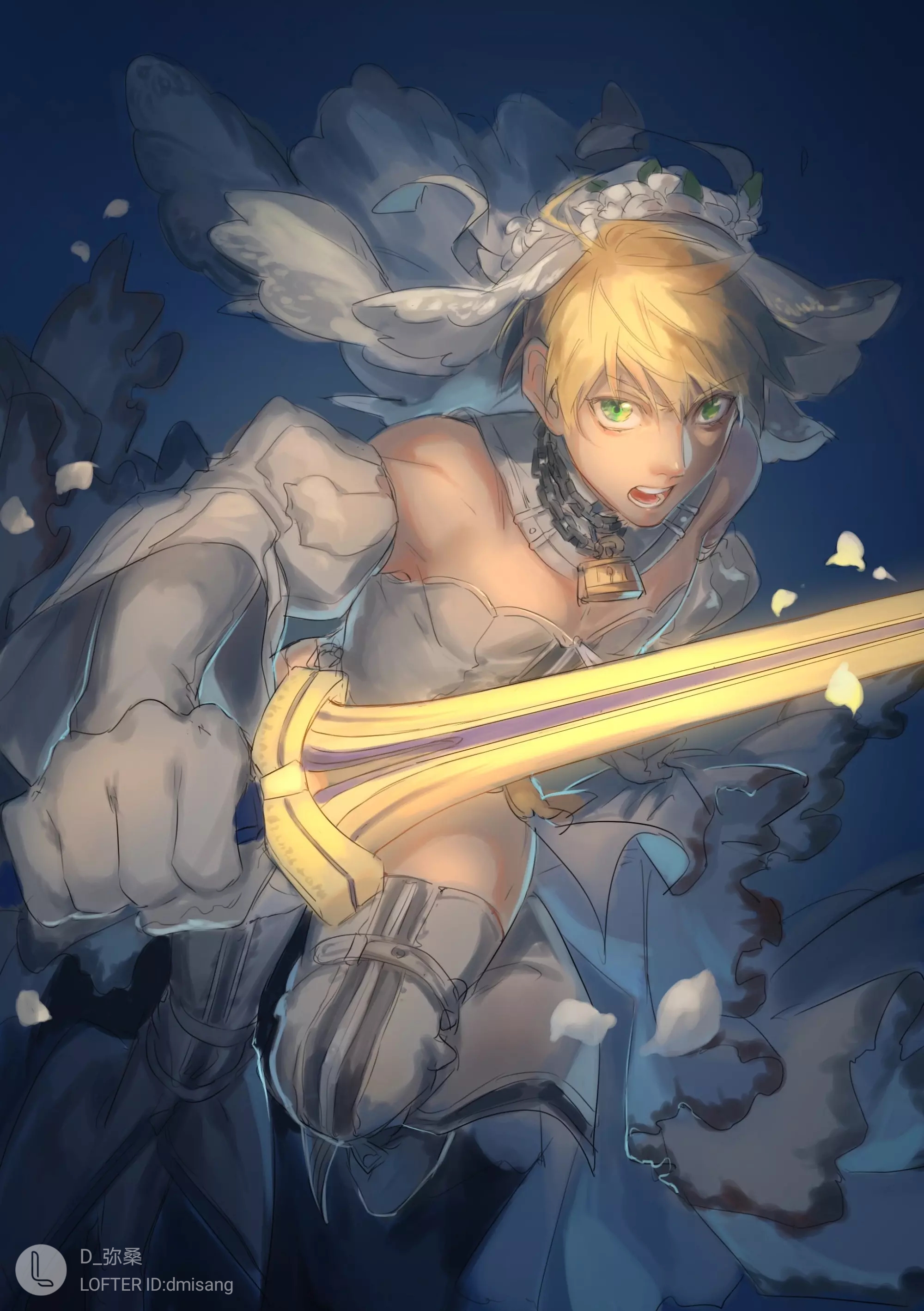 求一些男从者穿花嫁尼禄的衣服或者男从者女装的图片