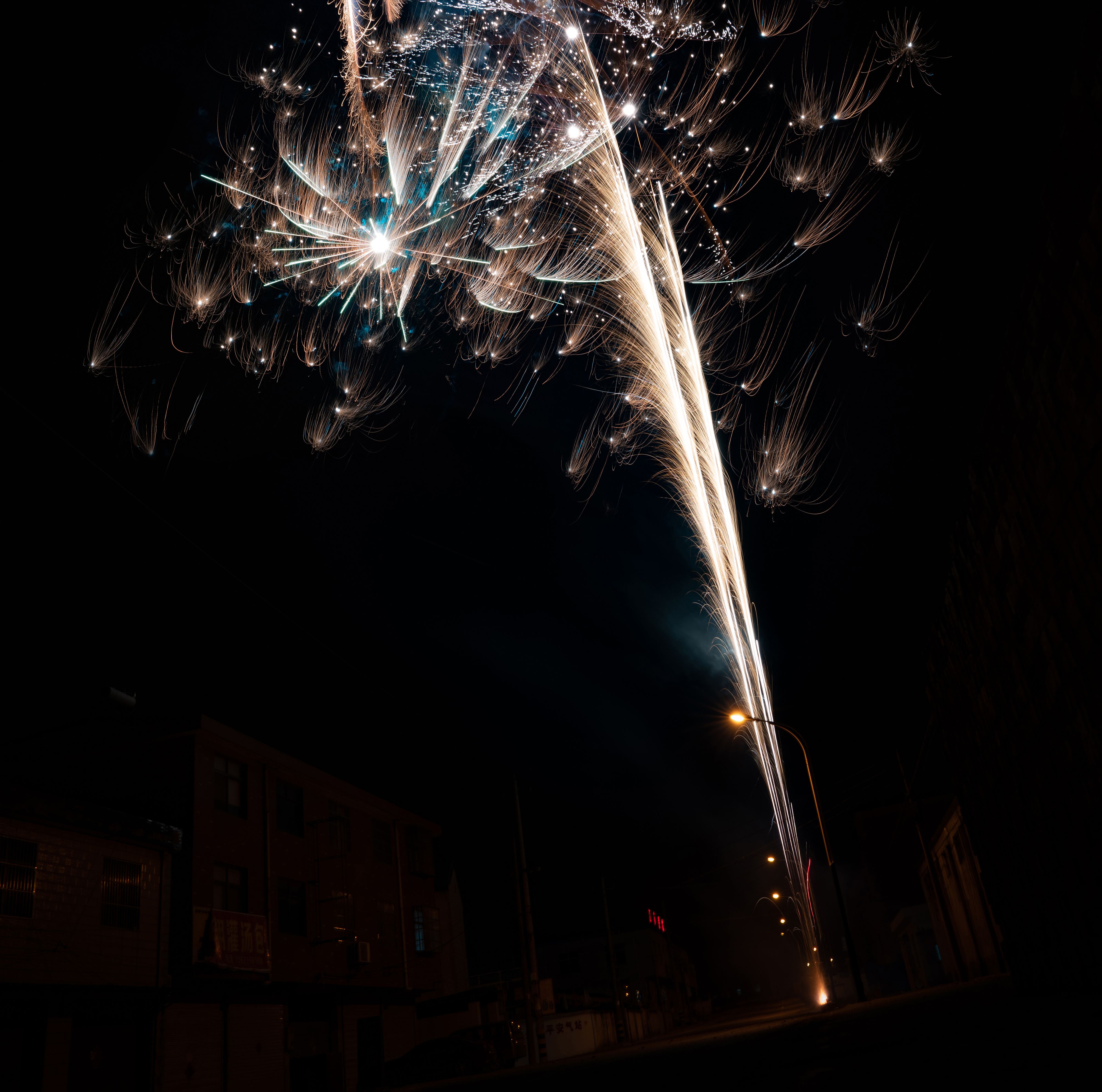 大年三十的烟花