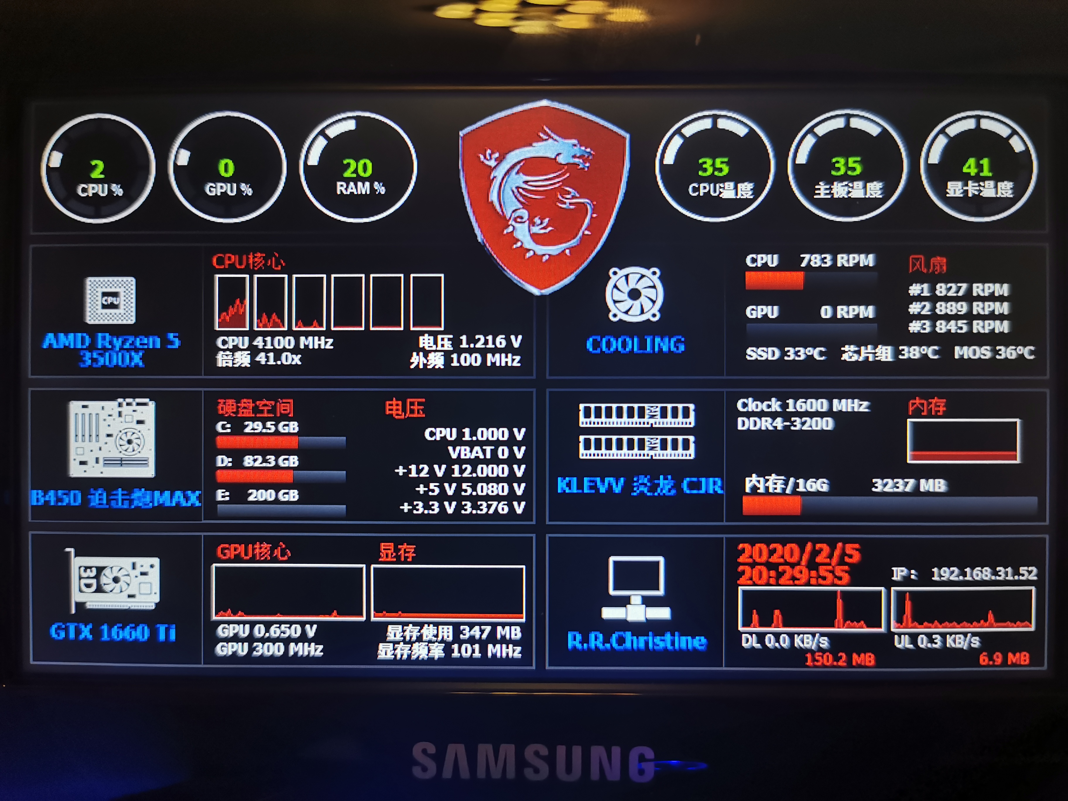 [作业贴] [瞎折腾系列] 第二个动态监控面板-aida64
