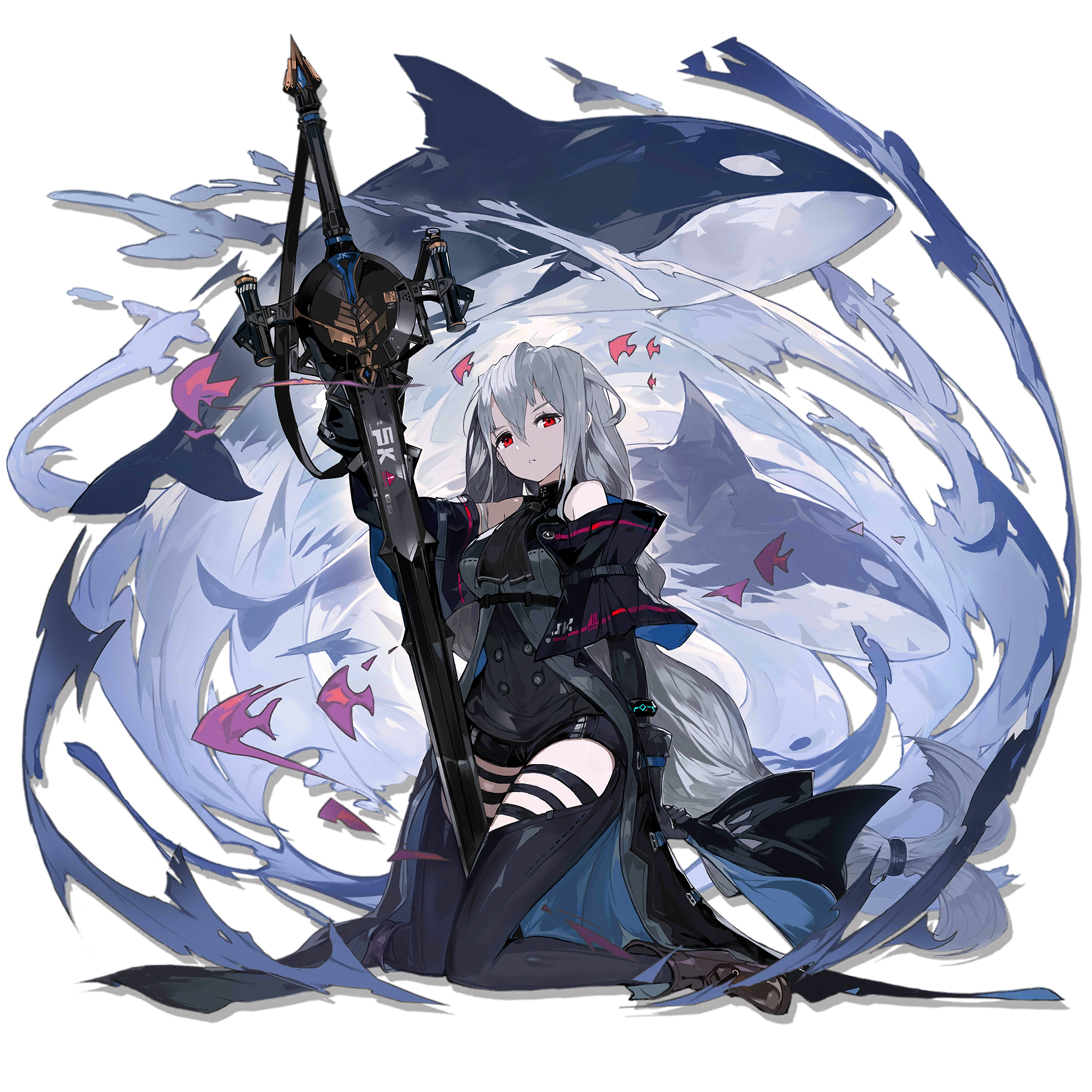 询问氵请问有斯卡蒂的巨剑设定图吗我想