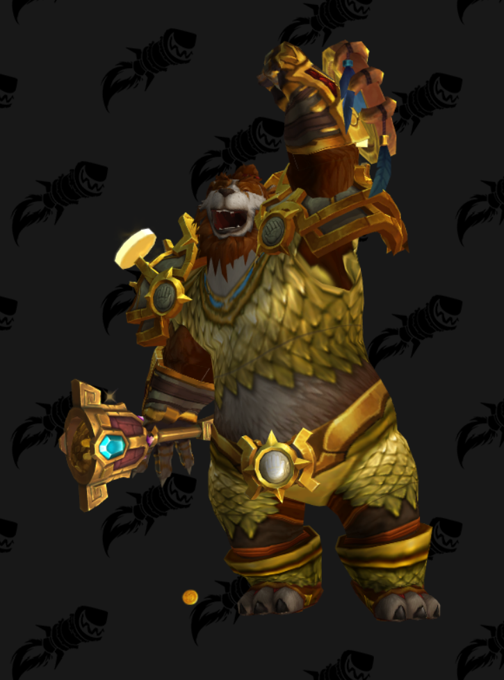 只爱幻化77熊猫人板甲皮甲幻化过年喜庆风格财源滚滚平平安安