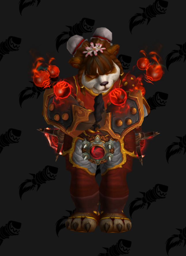 只爱幻化77熊猫人板甲皮甲幻化过年喜庆风格财源滚滚平平安安