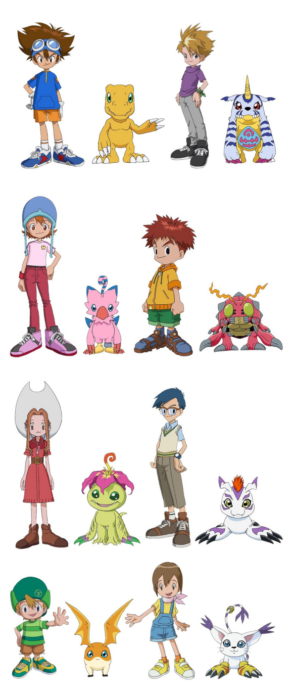 搬运数码宝贝大冒险重启版人设公开