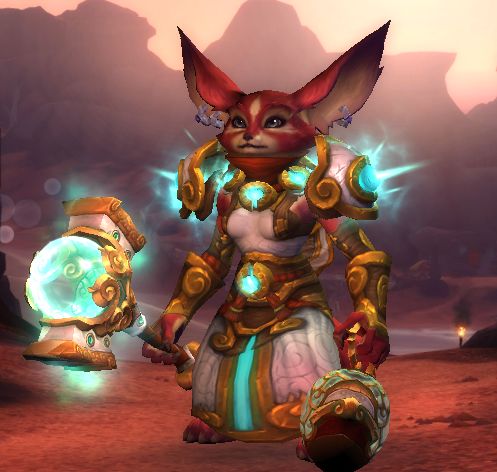 各位师兄师姐能发一下狐狸人武僧幻化吗?