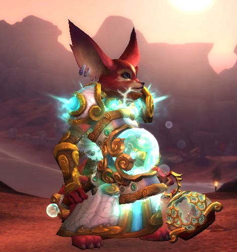 各位师兄师姐能发一下狐狸人武僧幻化吗?