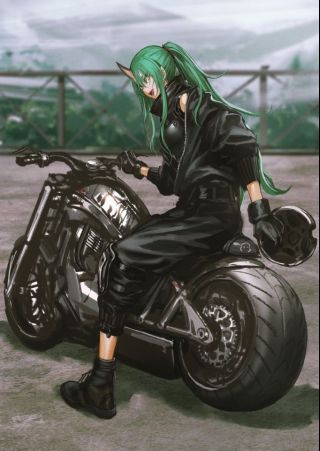 干员氵如果星熊的皮肤是塞尔提那样的机车服