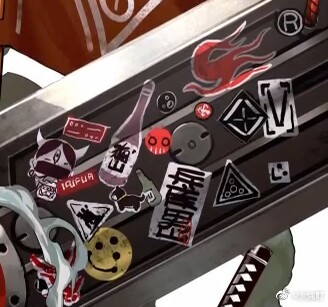 星熊皮盾上的贴纸