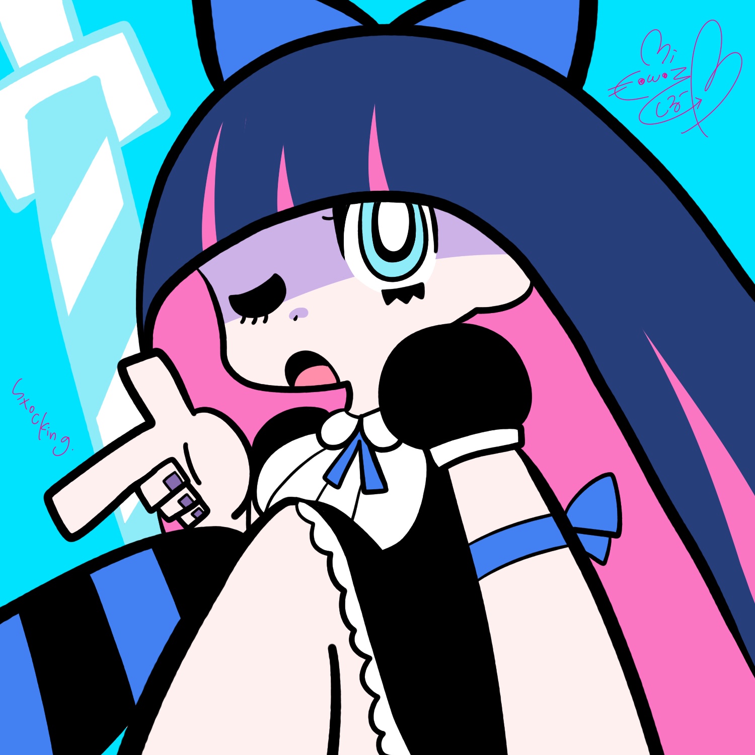 [空手套图] 无内鬼,来点panty跟stocking的图