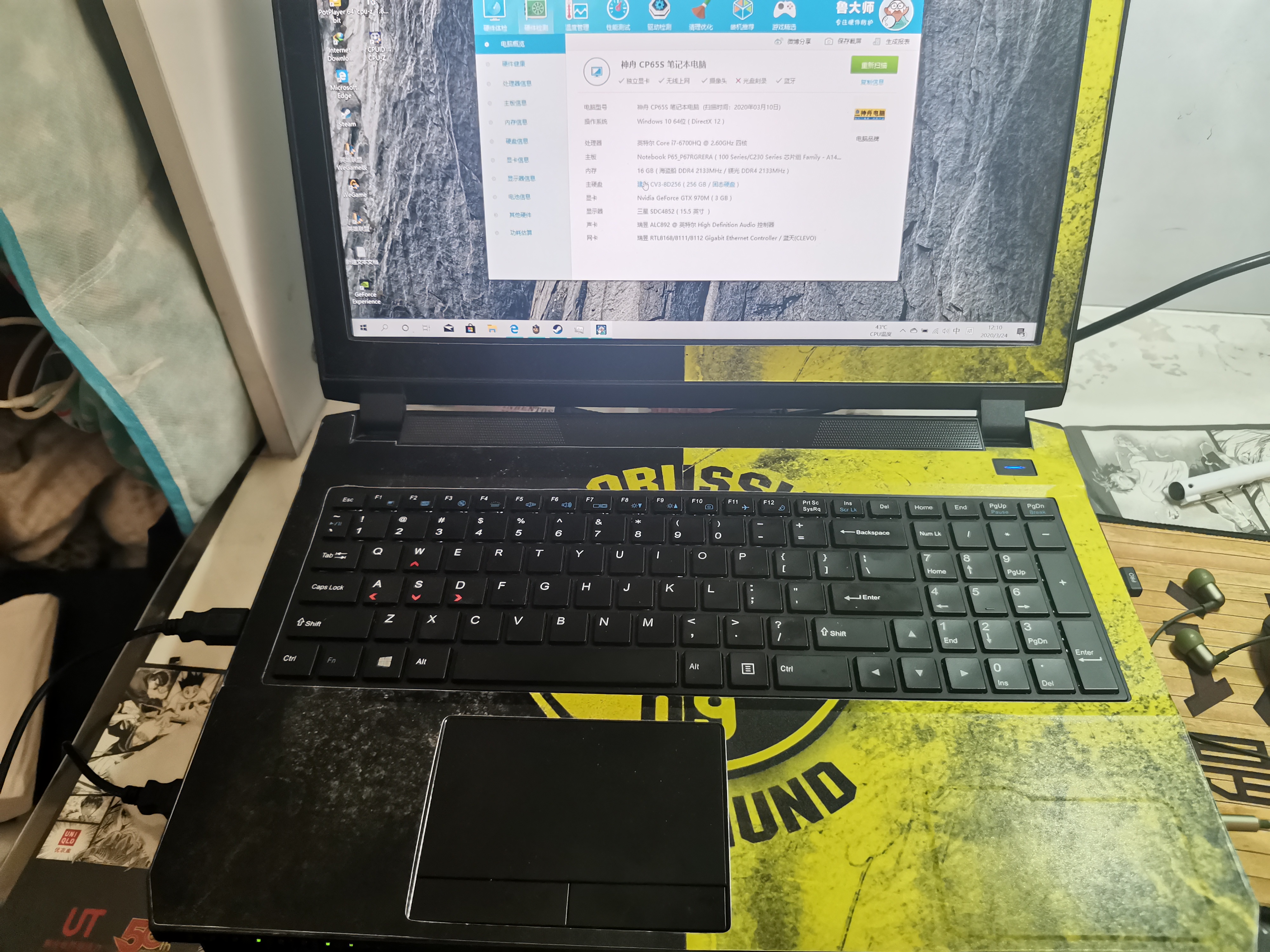 神舟战神笔记本6700hq970m