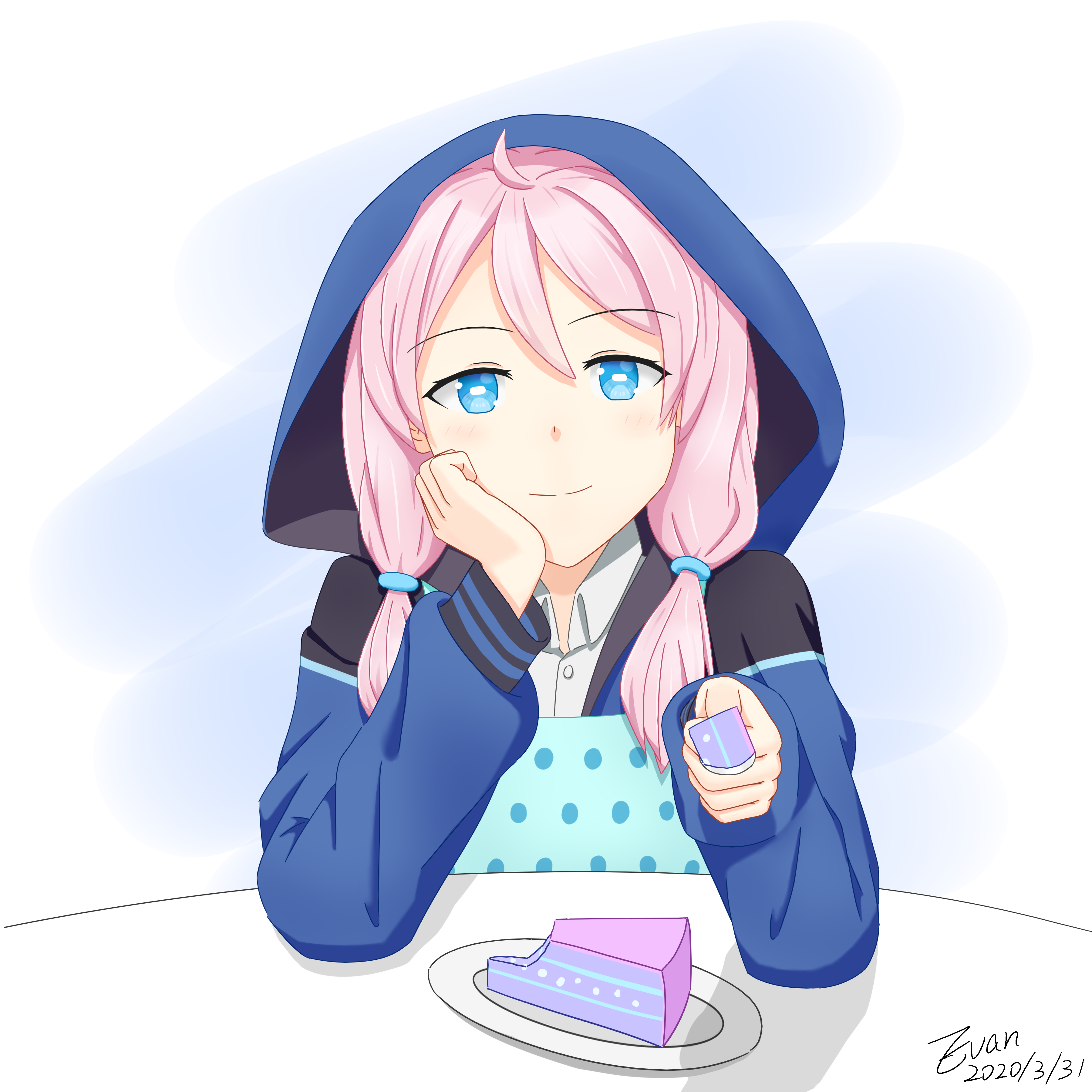 同人绘画蓝毒喂我吃蛋糕