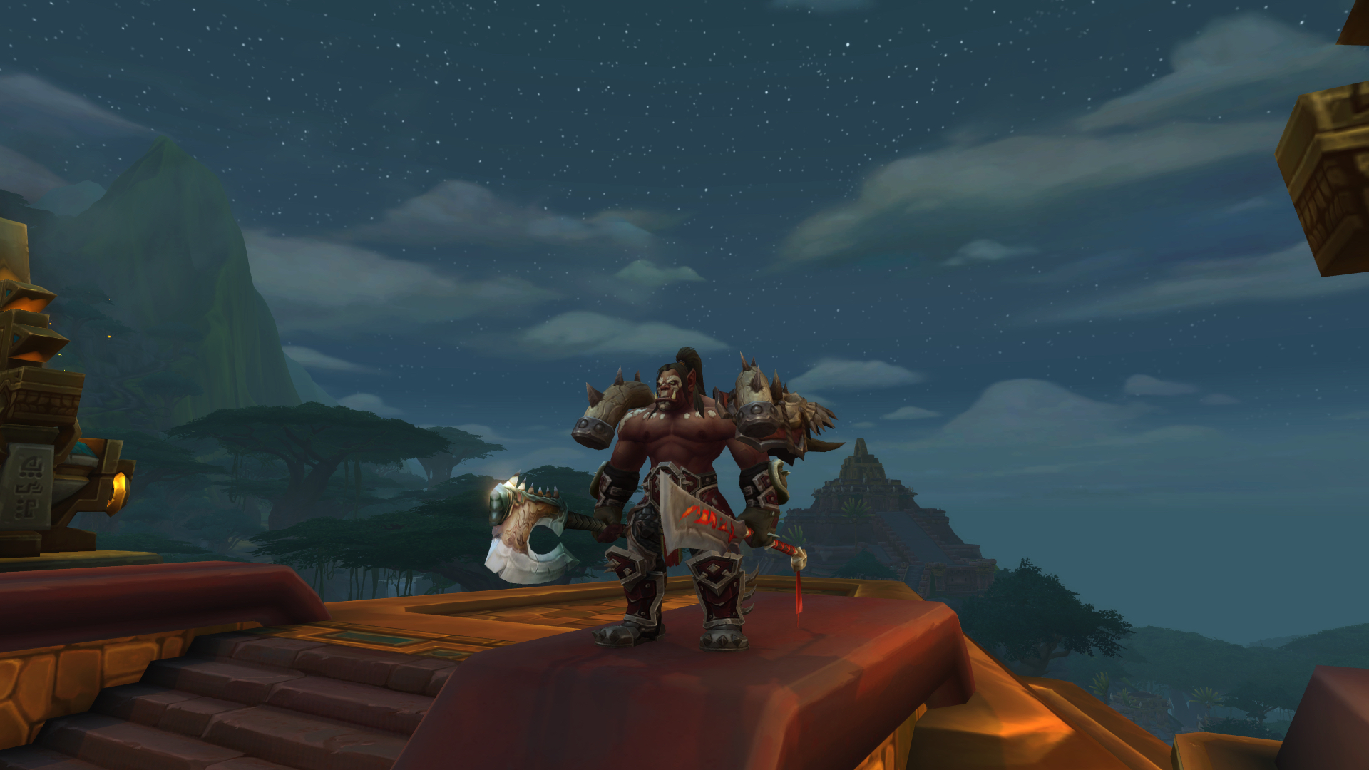 獠牙肩膀的兽人狂暴战幻化啥武器好看呢?