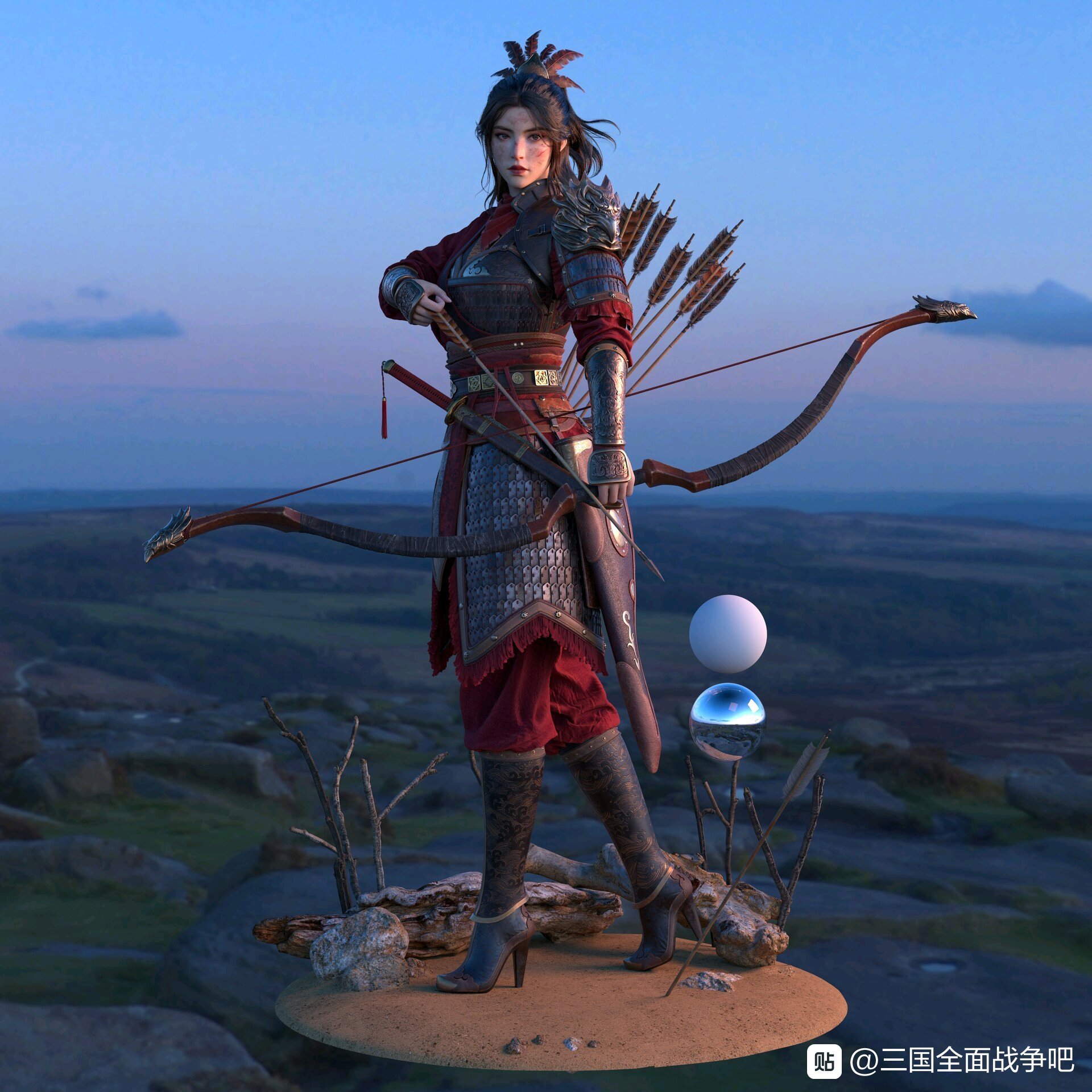 名将复兴的马云禄和吕玲琦建模真好康啊