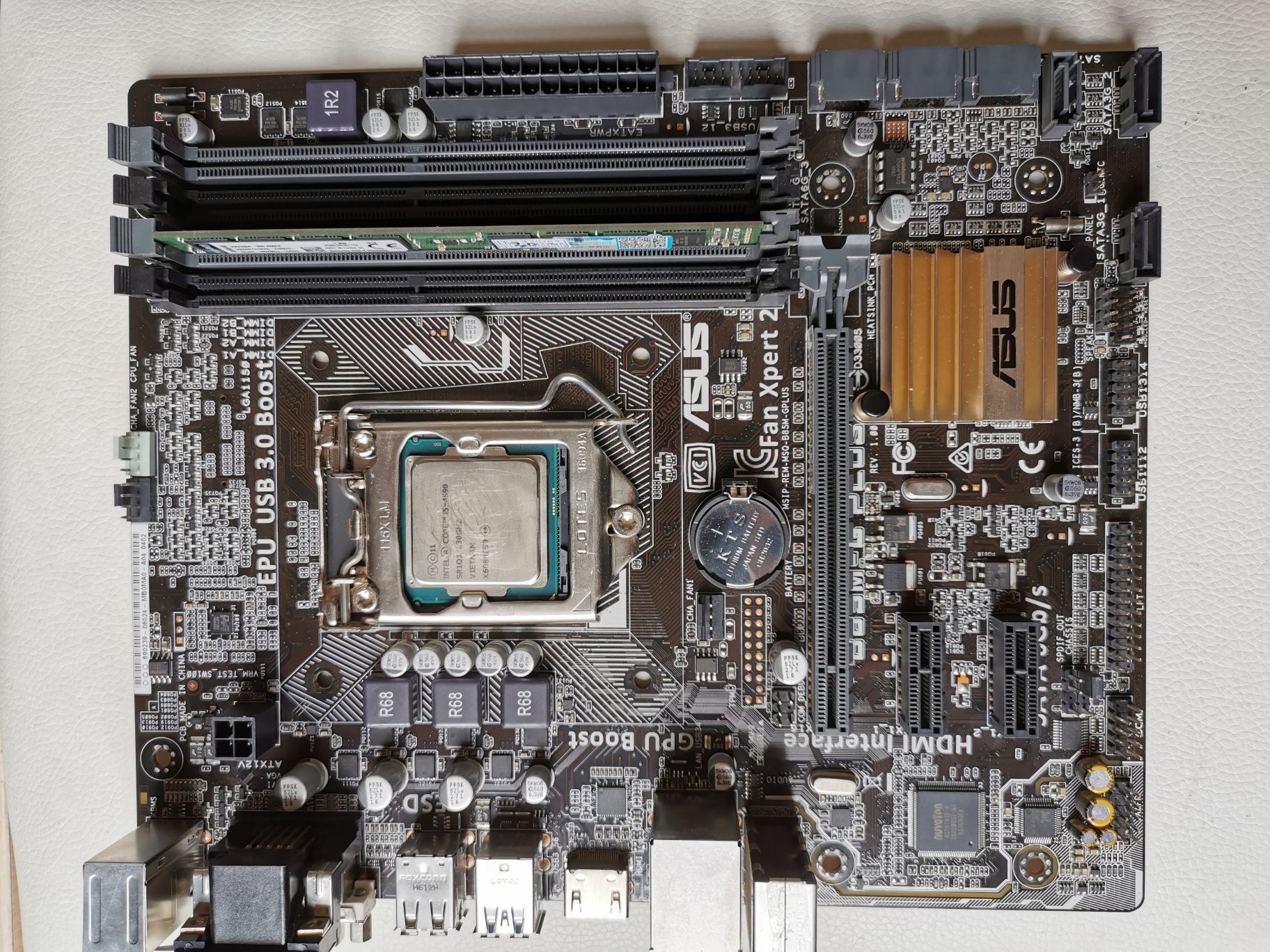 [电脑硬件]i5-4590 华硕b85m-g 金士顿4g打包 (已出)