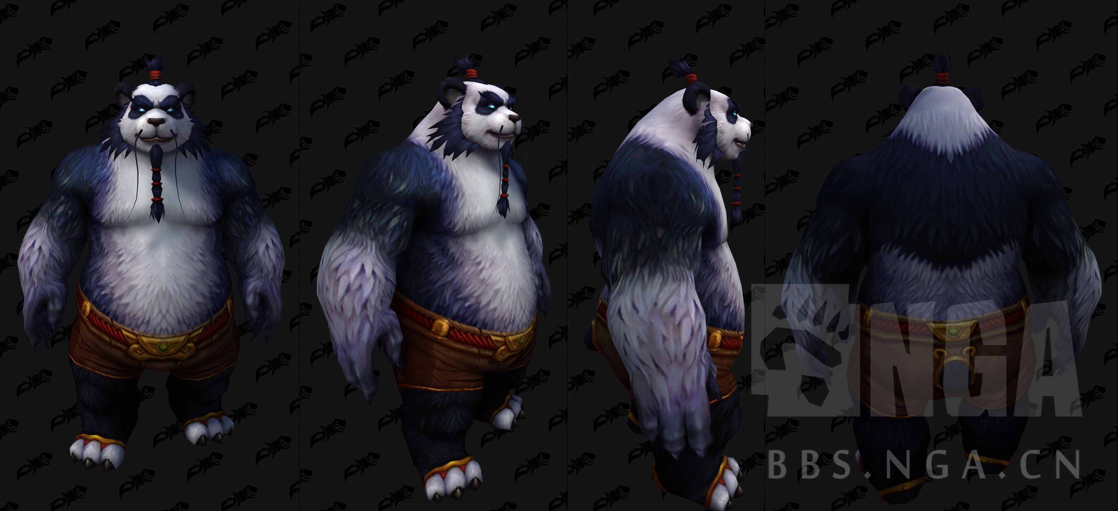 90alpha这就是潘达利亚男性女性熊猫人全新瞳色肤色一览