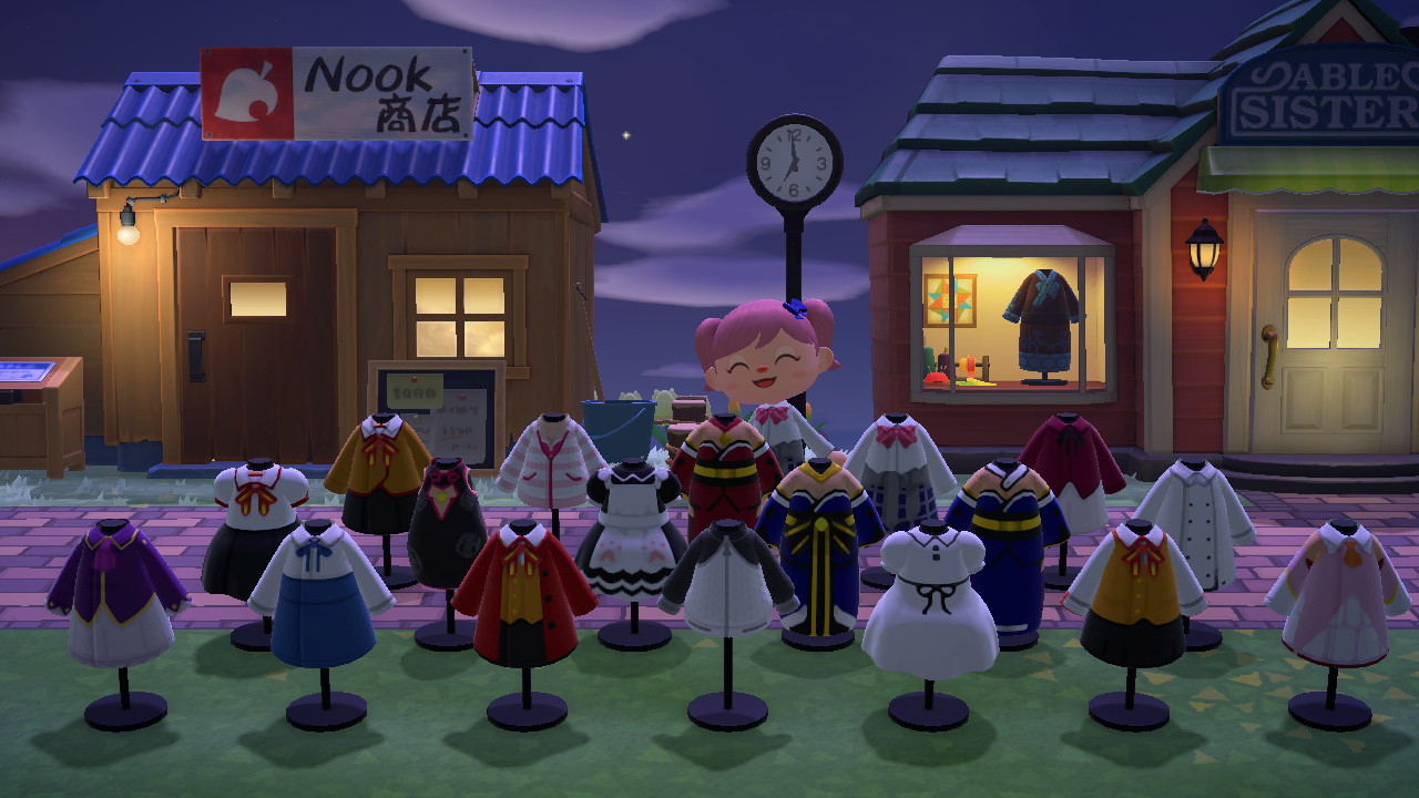 厨力放出a艺术审美e在动森里画了18套月球角色的衣服